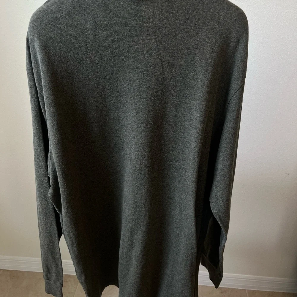 Polo Ralph Lauren shirt light sweater mens 2XLT mottled Brown long-sleeve cotton
